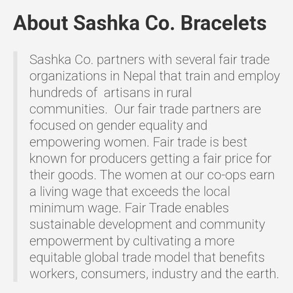 Set of 2 Sashka Bracelets - Blue & Silver - Picture 8 of 9